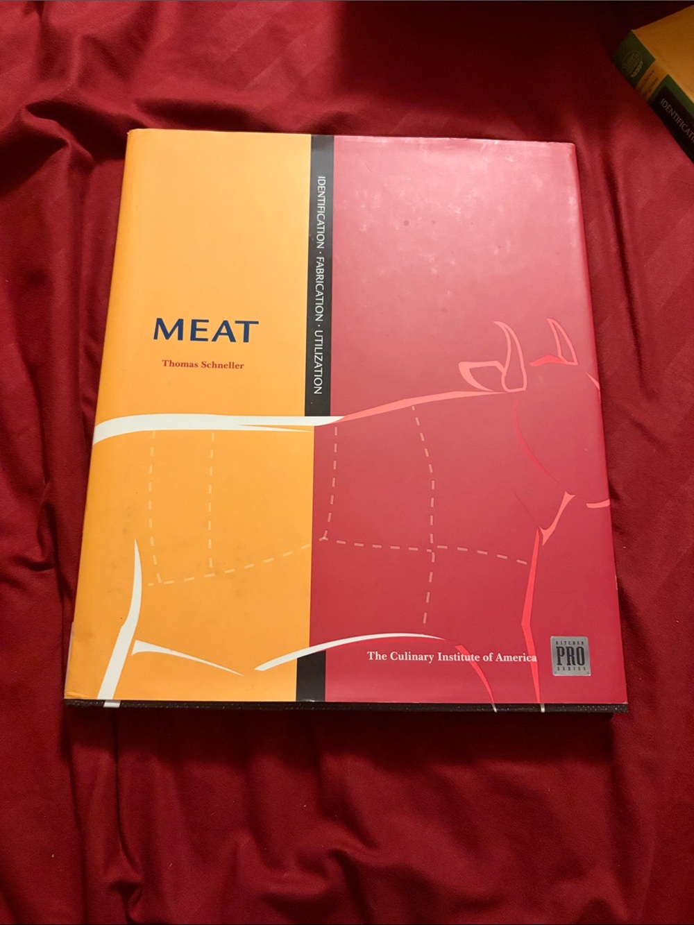 MEAT by Thomas Schneller - Hardcover Culinary Textbook in Orange & Red